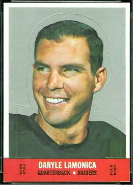 Daryle Lamonica 1968 Topps Stand Up football card