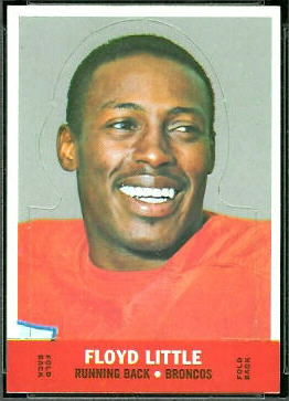 Floyd Little 1968 Topps Stand Up football card