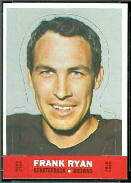 Frank Ryan 1968 Topps Stand Up football card