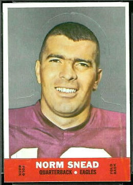 Norm Snead 1968 Topps Stand Up football card Norm Snead 1968 Topps Stand Up football card