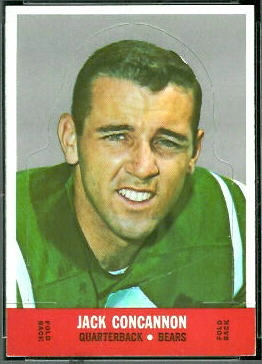 Jack Concannon 1968 Topps Stand Up football card