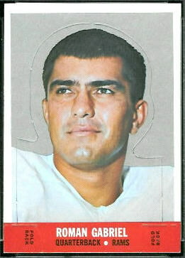 Roman Gabriel 1968 Topps Stand Up football card
