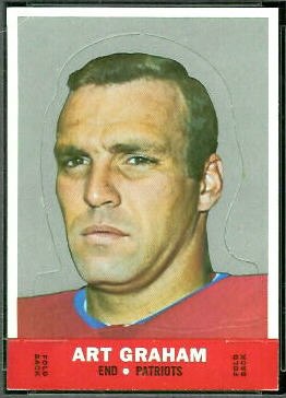 Art Graham 1968 Topps Stand Up football card