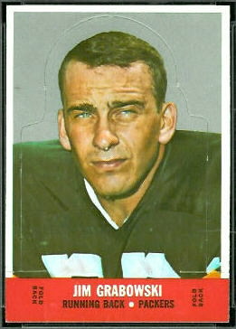 Jim Grabowski 1968 Topps Stand Up football card