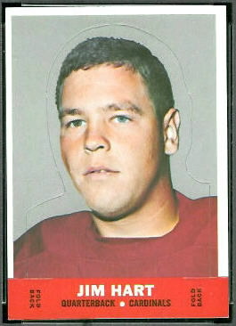 Jim Hart 1968 Topps Stand Up football card Jim Hart 1968 Topps Stand Up football card