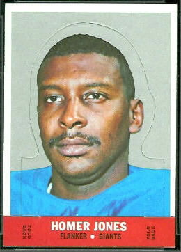 Homer Jones 1968 Topps Stand Up football card Homer Jones 1968 Topps Stand Up football card