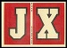 1968 Topps Test Team Patches J and X