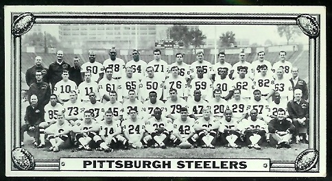Pittsburgh Steelers 1968 Topps Test Team Photos football card