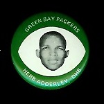 Herb Adderley 1969 Drenks Packers Pins football card