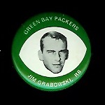 Jim Grabowski 1969 Drenks Packers Pins football card