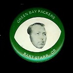 Bart Starr 1969 Drenks Packers Pins football card