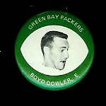 Boyd Dowler 1969 Drenks Packers Pins football card
