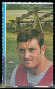 Larry Hand 1969 Glendale Stamps football card Larry Hand 1969 Glendale Stamps football card