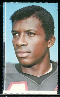 Jerry Simmons 1969 Glendale Stamps football card