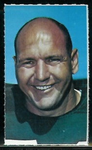 Henry Jordan 1969 Glendale Stamps football card