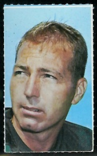 Bart Starr 1969 Glendale Stamps football card