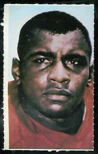 Willie Lanier 1969 Glendale Stamps football card