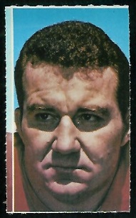 Jim Tyrer 1969 Glendale Stamps football card Jim Tyrer 1969 Glendale Stamps football card