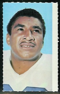 Dick Bass 1969 Glendale Stamps football card