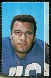 Roger Brown 1969 Glendale Stamps football card