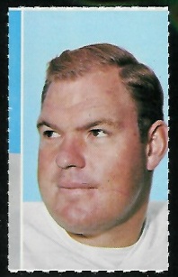 Merlin Olsen 1969 Glendale Stamps football card