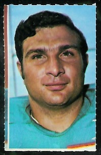Nick Buoniconti 1969 Glendale Stamps football card Nick Buoniconti 1969 Glendale Stamps football card