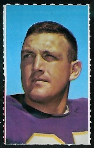 Grady Alderman 1969 Glendale Stamps football card