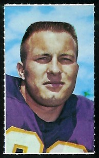 Bill Brown 1969 Glendale Stamps football card