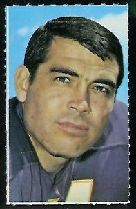 Joe Kapp 1969 Glendale Stamps football card Joe Kapp 1969 Glendale Stamps football card