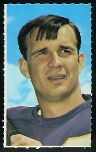 Paul Krause 1969 Glendale Stamps football card