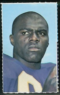 Alan Page 1969 Glendale Stamps football card Alan Page 1969 Glendale Stamps football card