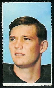 Bo Burris 1969 Glendale Stamps football card