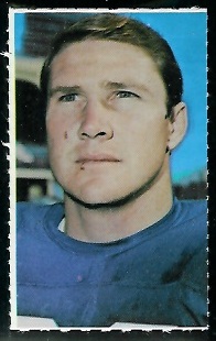 Ernie Koy 1969 Glendale Stamps football card