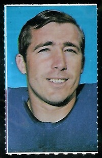 Aaron Thomas 1969 Glendale Stamps football card