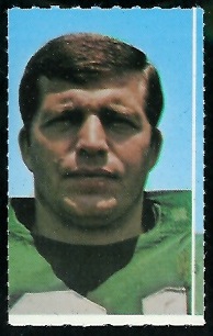 Gerry Philbin 1969 Glendale Stamps football card