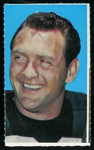 Billy Cannon 1969 Glendale Stamps football card Billy Cannon 1969 Glendale Stamps football card
