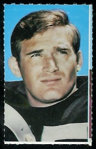 Dan Conners 1969 Glendale Stamps football card