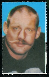 Ben Davidson 1969 Glendale Stamps football card