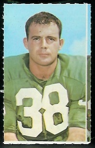 Sam Baker 1969 Glendale Stamps football card