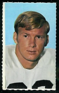 J.R. Wilburn 1969 Glendale Stamps football card