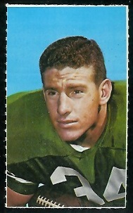 Earl Gros 1969 Glendale Stamps football card