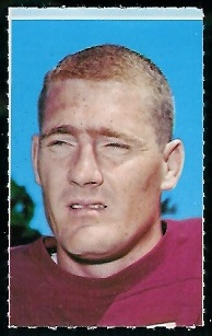 Jackie Smith 1969 Glendale Stamps football card