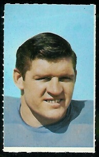 Chuck Allen 1969 Glendale Stamps football card
