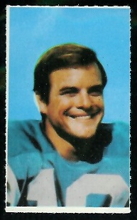 Lance Alworth 1969 Glendale Stamps football card