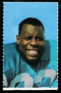 Willie Frazier 1969 Glendale Stamps football card