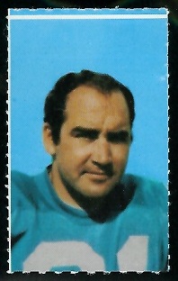 John Hadl 1969 Glendale Stamps football card