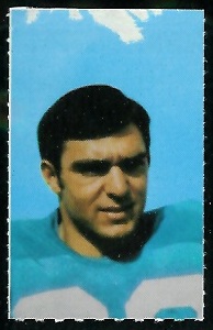 Dick Post 1969 Glendale Stamps football card