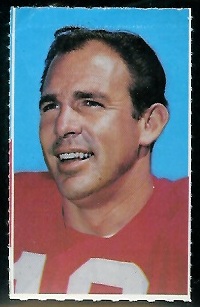 John Brodie 1969 Glendale Stamps football card