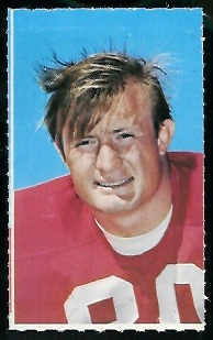 Stan Hindman 1969 Glendale Stamps football card