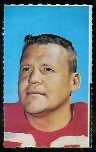 Charlie Krueger 1969 Glendale Stamps football card